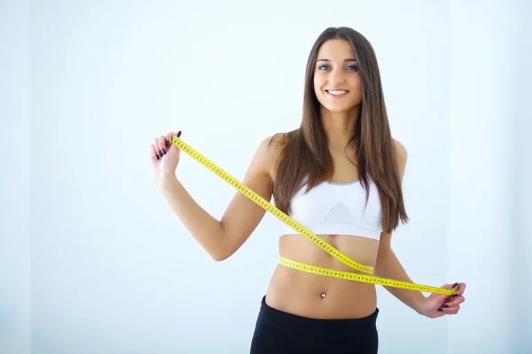 Diet girl taking measurements her body, GLP-1 Diet Tips, Daily Meal Plan