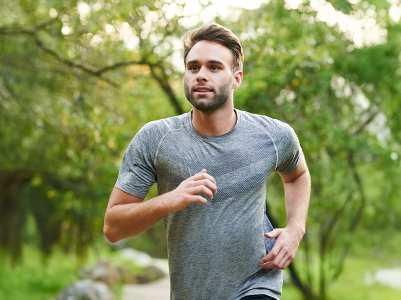 Man jogging